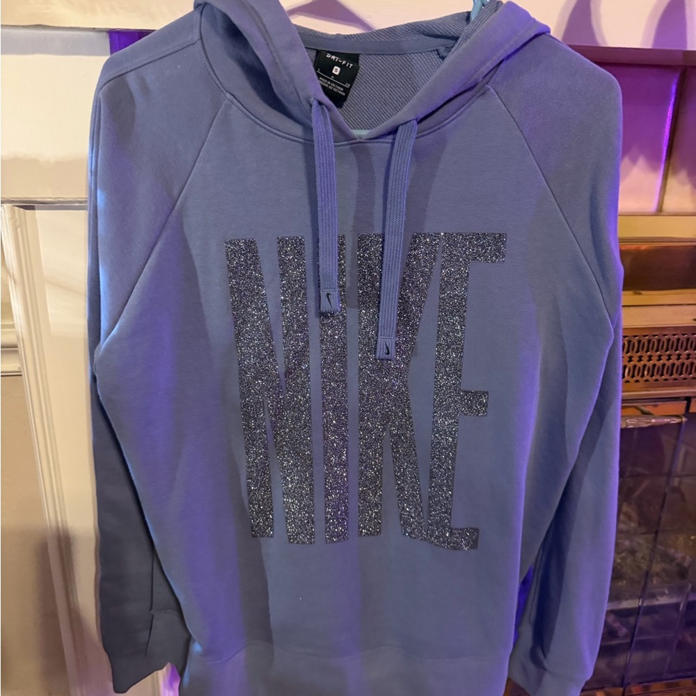 Nike Dri-FIT Purple Hoodie with Sparkle Logo